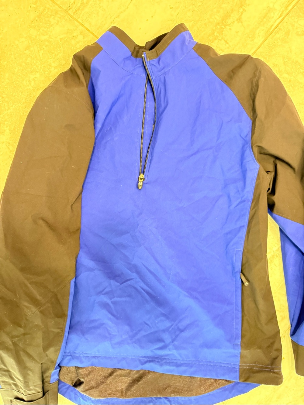 Cutter & Buck Royal Blue and Brown Quarter-Zip Pullover